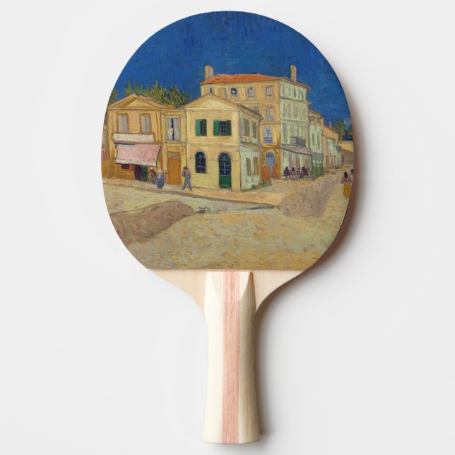 Vincent van Gogh - The Yellow House / The Street Tischtennis Schläger (Vorderseite)