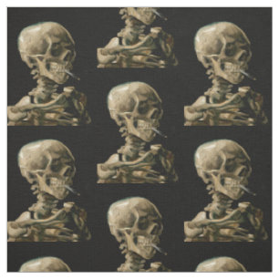 Vincent van Gogh - Totenkopf mit brennender Zigare Stoff