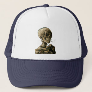 Vincent van Gogh - Totenkopf mit brennender Zigare Truckerkappe
