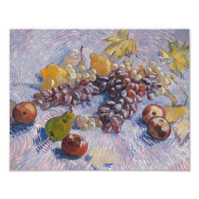 Vincent van Gogh - Trauben, Zitronen, Birnen, Fotodruck (Vorne)