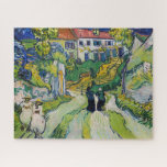 Vincent van Gogh - Treppe bei Auvers<br><div class="desc">Treppe von Auvers - Vincent van Gogh, Öl auf Leinwand, 1890 in Auvers-sur-Oise</div>
