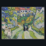 Vincent van Gogh - Treppe bei Auvers Seidenpapier<br><div class="desc">Treppe von Auvers - Vincent van Gogh,  Öl auf Leinwand,  1890 in Auvers-sur-Oise</div>
