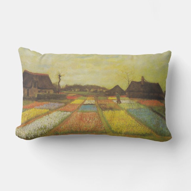 Vincent Van Gogh Tulip Fields Doppelkissen Lendenkissen (Vorderseite)