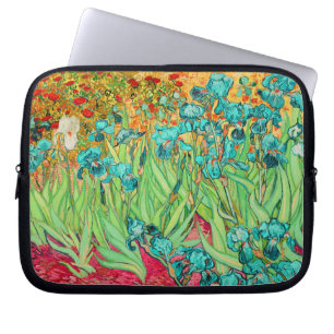 Vincent van Gogh Türkis Schwertlilien Laptopschutzhülle