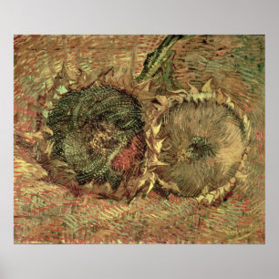 Vincent van Gogh   Two Cut Sunflowers, 1887 Poster