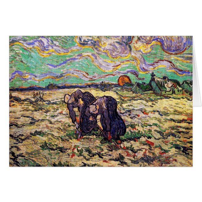 Vincent Van Gogh - Two Peasant Women - Fine Art (Vorderseite (Horizontal))