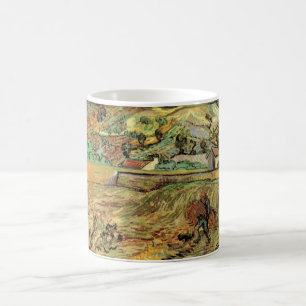 Vincent van Gogh - Umzäuntes Weizenfeld mit Bauer Kaffeetasse