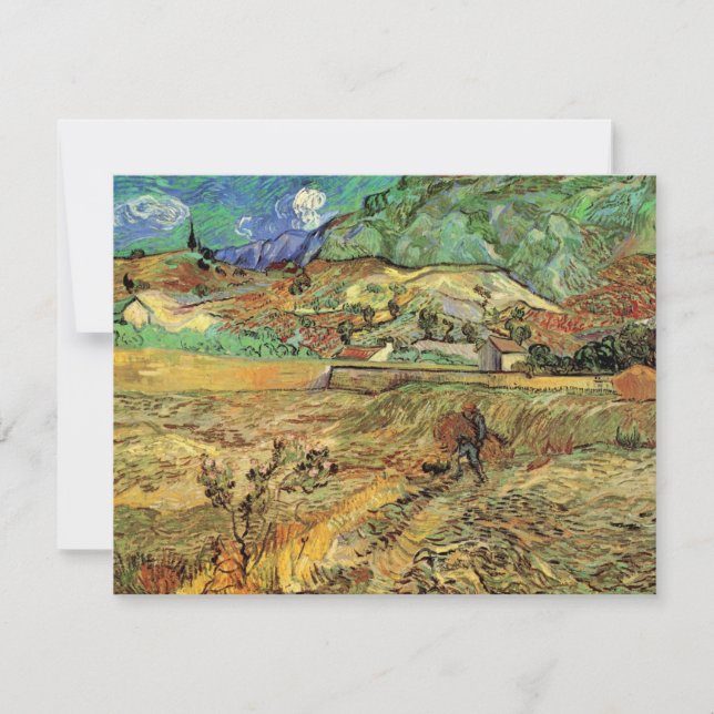 Vincent van Gogh - Umzäuntes Weizenfeld w Bauernho (Vorderseite)