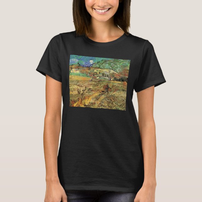 Vincent van Gogh - Umzäuntes Weizenfeld w Bauernho T-Shirt (Vorderseite)