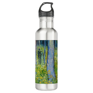 Vincent van Gogh - Unterholz mit zwei Figuren Edelstahlflasche