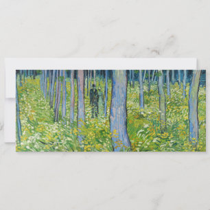 Vincent van Gogh - Unterholz mit zwei Figuren Einladung