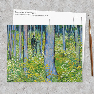Vincent van Gogh - Unterholz mit zwei Figuren Postkarte