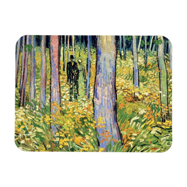 Vincent Van Gogh - Unterwachstum mit zwei Zahlen Magnet (Horizontal)