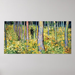 Vincent Van Gogh - Unterwachstum mit zwei Zahlen Poster