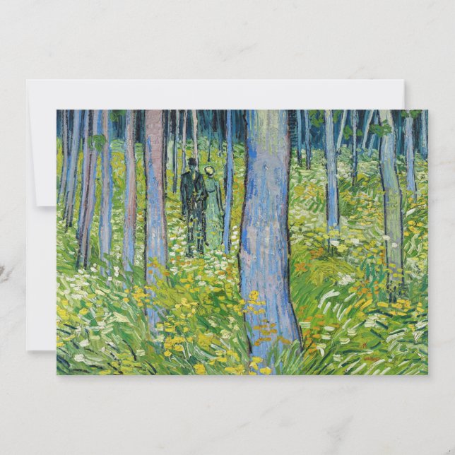 Vincent van Gogh - Unterwuchs mit zwei Zahlen Einladung (Vorderseite)