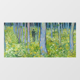 Vincent van Gogh - Unterwuchs mit zwei Zahlen Fensteraufkleber
