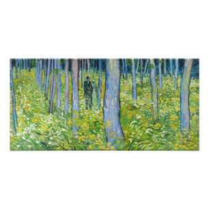 Vincent van Gogh - Unterwuchs mit zwei Zahlen Fotodruck