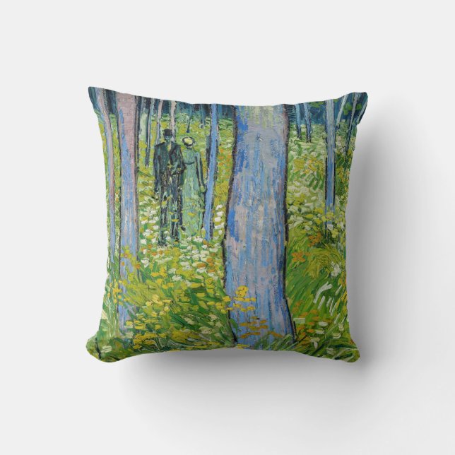 Vincent van Gogh - Unterwuchs mit zwei Zahlen Kissen (Vorderseite)