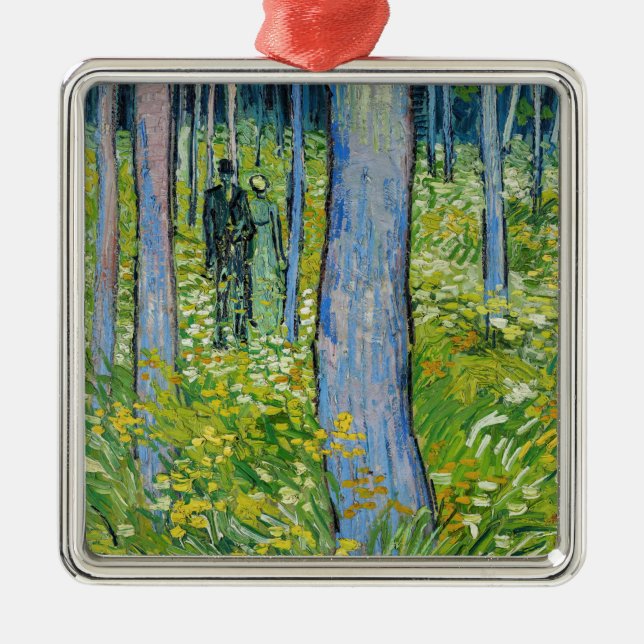Vincent van Gogh - Unterwuchs mit zwei Zahlen Ornament Aus Metall (Vorne)