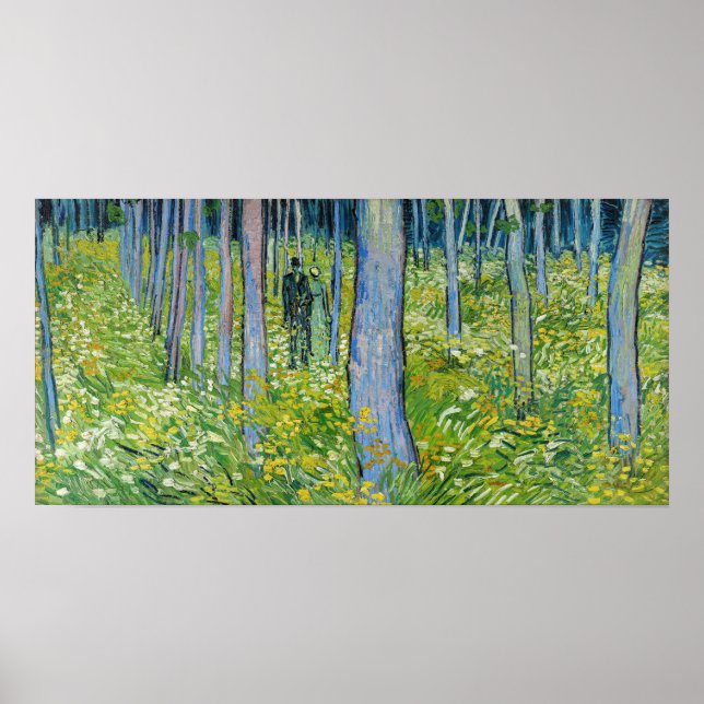 Vincent van Gogh - Unterwuchs mit zwei Zahlen Poster (Vorne)
