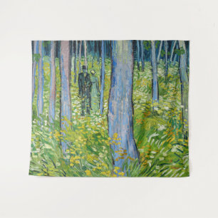 Vincent van Gogh - Unterwuchs mit zwei Zahlen Wandteppich