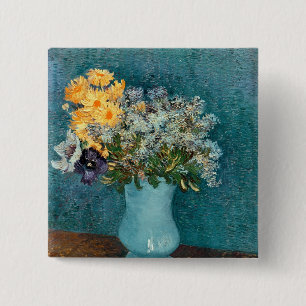 Vincent van Gogh   Vase Blumen, 1887 Button
