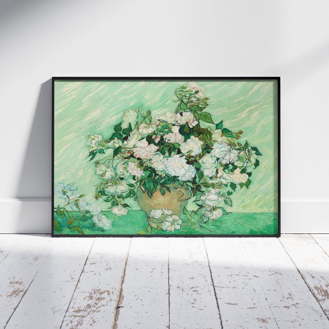 Vincent Van Gogh, Vase der Rose, Rose in der Vase Fotodruck (Von Creator hochgeladen)
