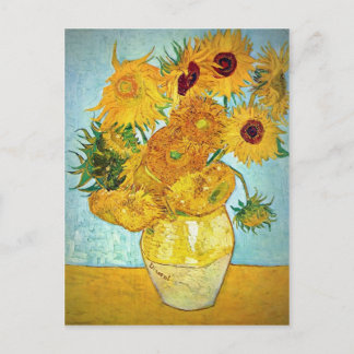 Vincent van Gogh - Vase mit 12 Sonnenblumen Postkarte