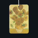 Vincent van Gogh - Vase mit fünfzehn Sonnenblumen Autolufterfrischer<br><div class="desc">Vase mit 15 Sonnenblumen / Vase avec quinze turnesols - Vincent Van Gogh,  August 1888 - Sonnenblumen 1888,  Fassung (F454)</div>