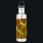 Vincent van Gogh - Vase mit fünfzehn Sonnenblumen Edelstahlflasche<br><div class="desc">Vase mit 15 Sonnenblumen / Vase avec quinze turnesols - Vincent Van Gogh,  August 1888 - Sonnenblumen 1888,  Fassung (F454)</div>