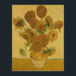 Vincent van Gogh - Vase mit fünfzehn Sonnenblumen Holzdruck<br><div class="desc">Vase mit 15 Sonnenblumen / Vase avec quinze turnesols - Vincent Van Gogh,  August 1888 - Sonnenblumen 1888,  Fassung (F454)</div>