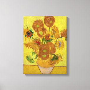 Vincent van Gogh - Vase mit fünfzehn Sonnenblumen Leinwanddruck