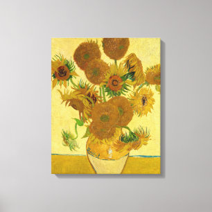 Vincent van Gogh - Vase mit fünfzehn Sonnenblumen Leinwanddruck