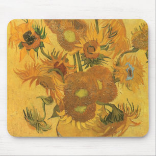 Vincent van Gogh - Vase mit fünfzehn Sonnenblumen Mousepad
