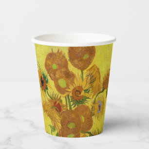 Vincent van Gogh - Vase mit fünfzehn Sonnenblumen Pappbecher
