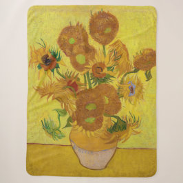 Vincent van Gogh - Vase mit fünfzehn Sonnenblumen Sherpadecke