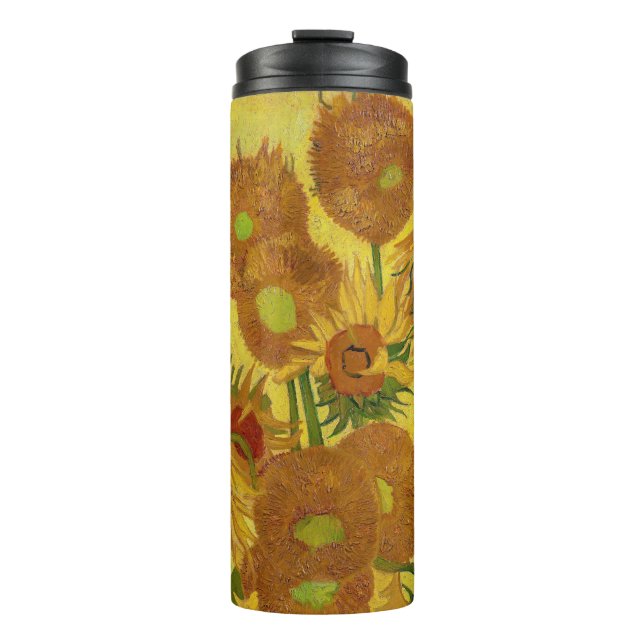 Vincent van Gogh - Vase mit fünfzehn Sonnenblumen Thermosbecher (Vorderseite)