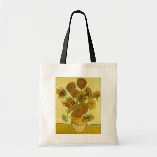 Vincent van Gogh - Vase mit fünfzehn Sonnenblumen Tragetasche (Vorne)