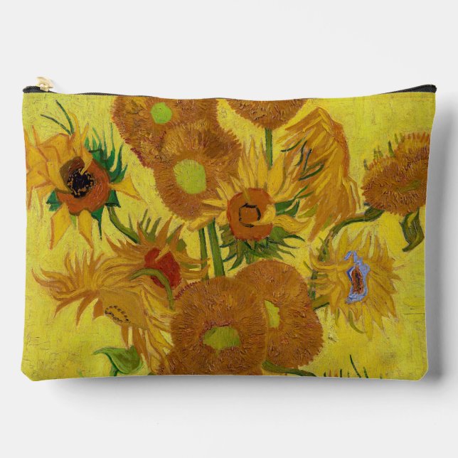 Vincent van Gogh - Vase mit fünfzehn Sonnenblumen Zubehörtasche (Vorderseite)