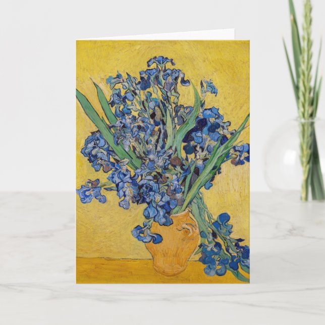 Vincent van Gogh - Vase mit Iren Karte (Vorderseite)
