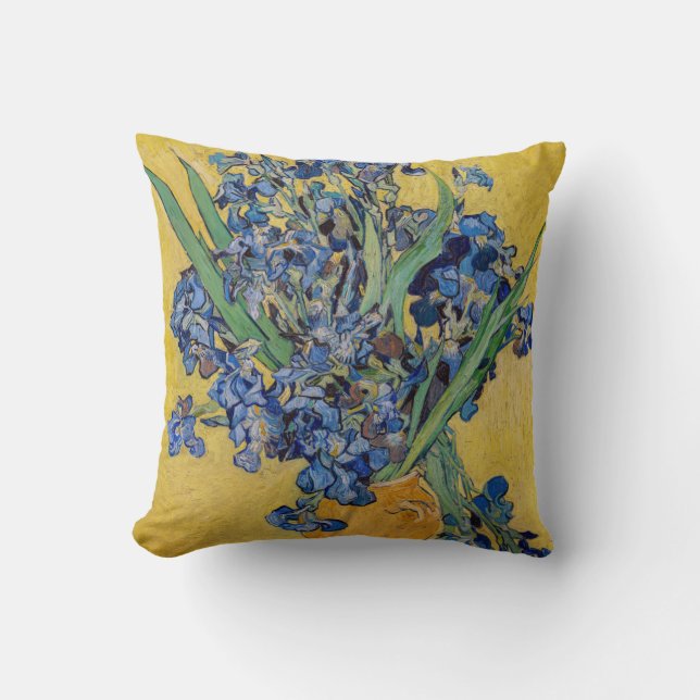 Vincent van Gogh - Vase mit Iren Kissen (Vorderseite)