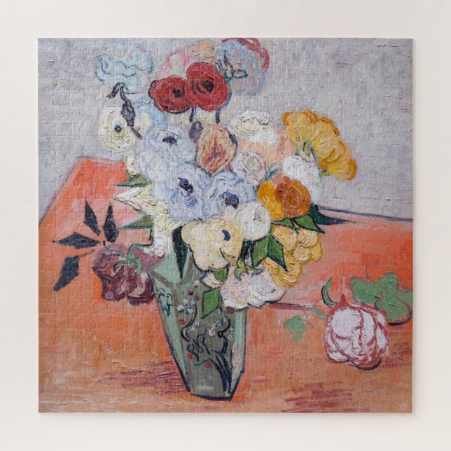 Vincent van Gogh - Vase mit Rose und Anemonen (Vertikal)