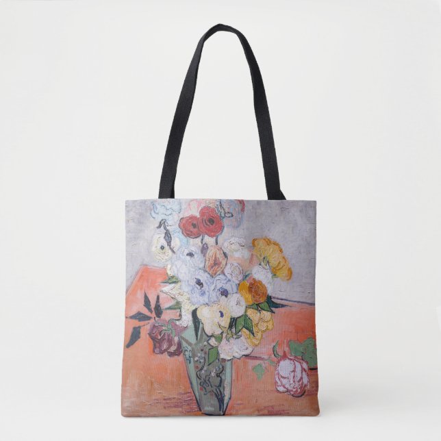 Vincent van Gogh - Vase mit Rose und Anemonen Tasche (Vorderseite)