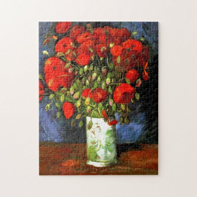 Vincent Van Gogh Vase mit roten Pfefferchen Blumen (Vertikal)