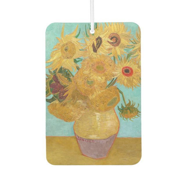 Vincent Van Gogh - Vase mit zwölf Sonnenblumen Autolufterfrischer (Vorderseite)