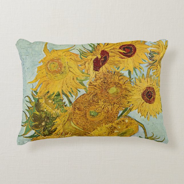 Vincent Van Gogh - Vase mit zwölf Sonnenblumen Dekokissen (Vorderseite)
