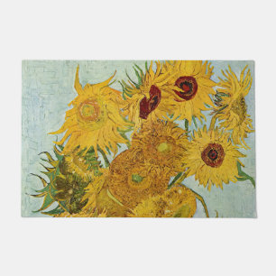 Vincent Van Gogh - Vase mit zwölf Sonnenblumen Fußmatte