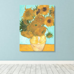 Vincent van Gogh - Vase mit zwölf Sonnenblumen Leinwanddruck