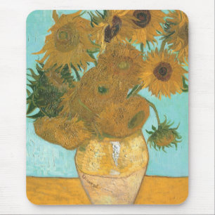 Vincent van Gogh - Vase mit zwölf Sonnenblumen Mousepad