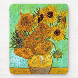 Vincent Van Gogh - Vase mit zwölf Sonnenblumen Mousepad